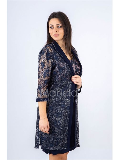 Completo tubino con spolverino PAOLA FORTI | PF609BLU